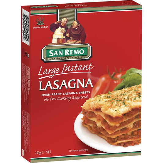 San Remo Lasagne Pasta Large 250g