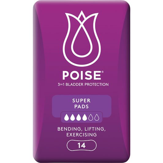 Poise Incontinence Pads Super 14 Pack