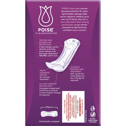 Poise Incontinence Pads Super 14 Pack