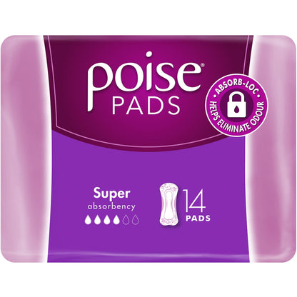 Poise Incontinence Pads Super 14 Pack