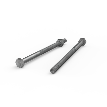 Zenith Hot Dip Galvanised Hex Head Bolts - M8 x 120mm - 25 Pack