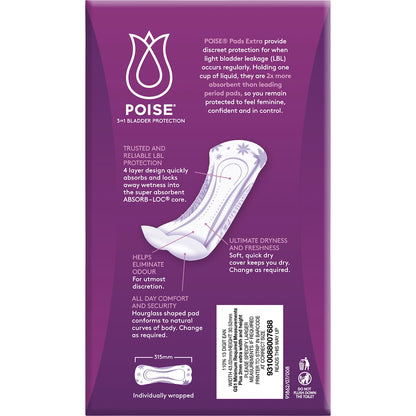 Poise Incontinence Pads Extra 12 Pack