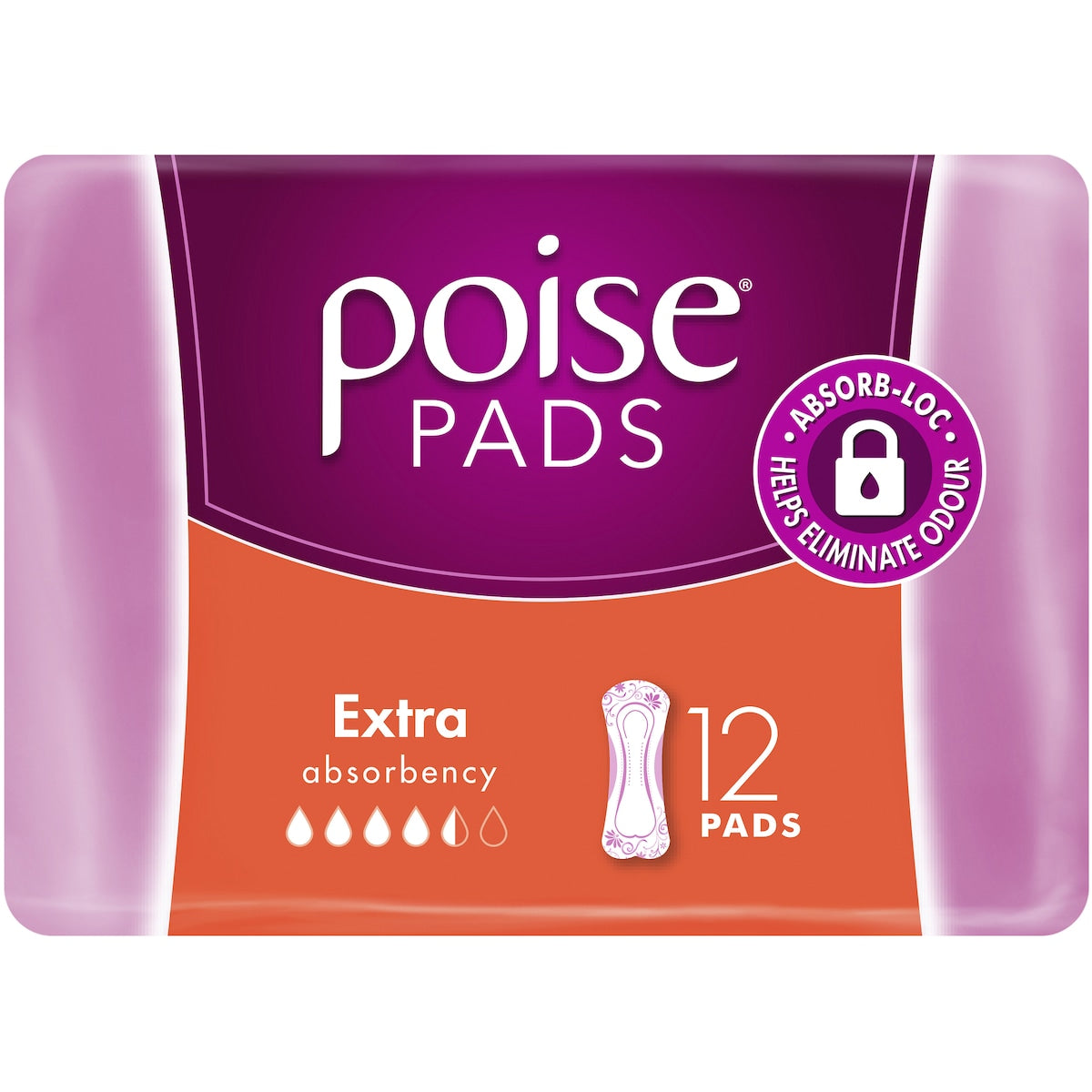 Poise Incontinence Pads Extra 12 Pack