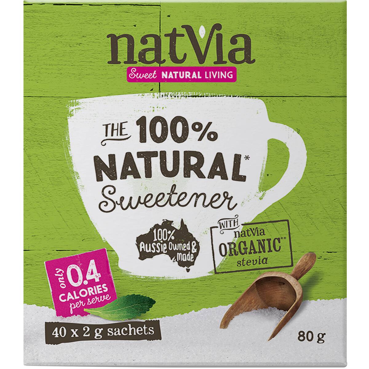Natvia Sweetener Sticks 40 Pack