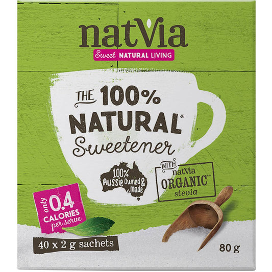 Natvia Sweetener Sticks 40 Pack
