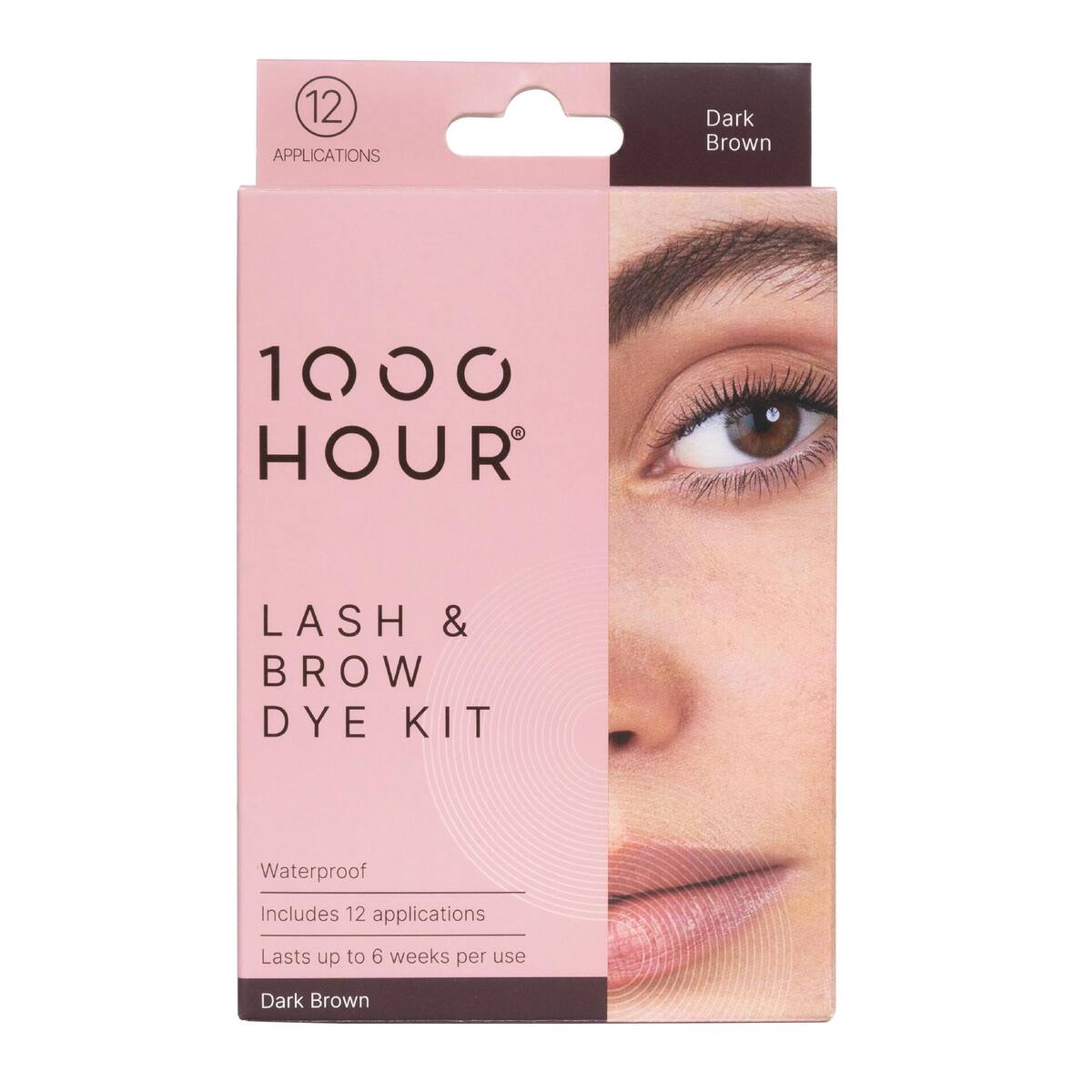1000hour Eyelashes & Brow Dye Kit Dark Brown Each