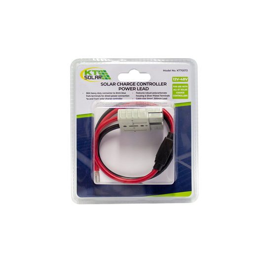 KT Solar HD Connector - 50A - 300mm Cable - 20A Fuse - Grey