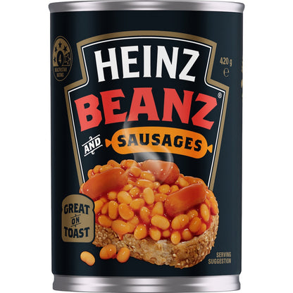 Heinz Beanz Canned Baked Beans & Sausages 420g