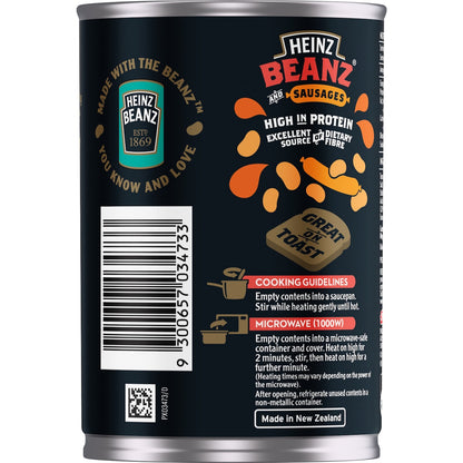 Heinz Beanz Canned Baked Beans & Sausages 420g