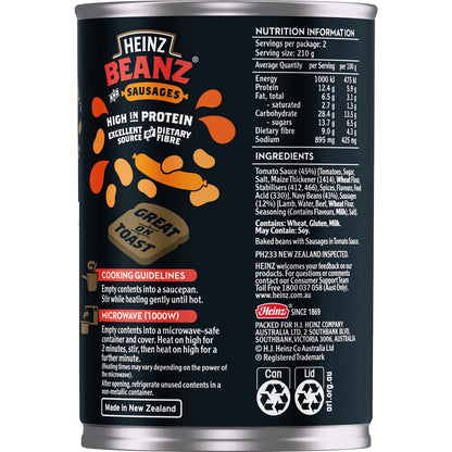 Heinz Beanz Canned Baked Beans & Sausages 420g