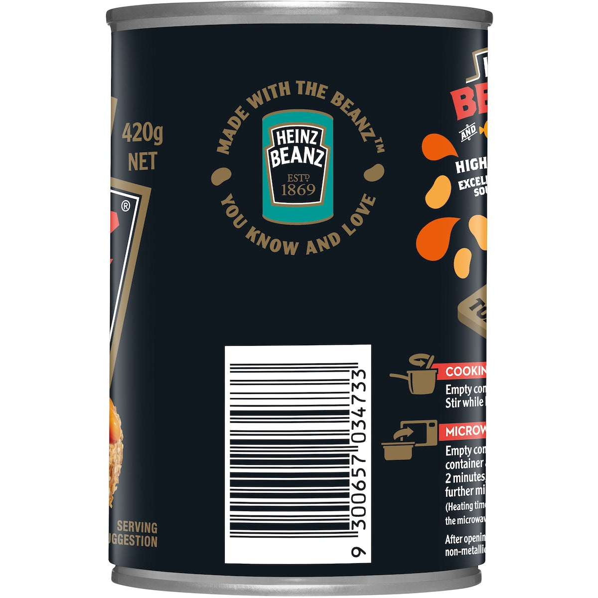 Heinz Beanz Canned Baked Beans & Sausages 420g