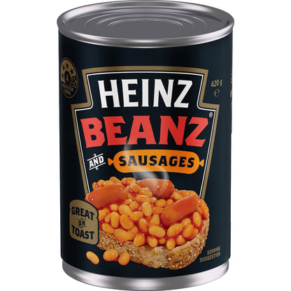 Heinz Beanz Canned Baked Beans & Sausages 420g