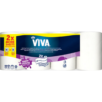 Viva Double Length Paper Towel 4 X 120 Pack