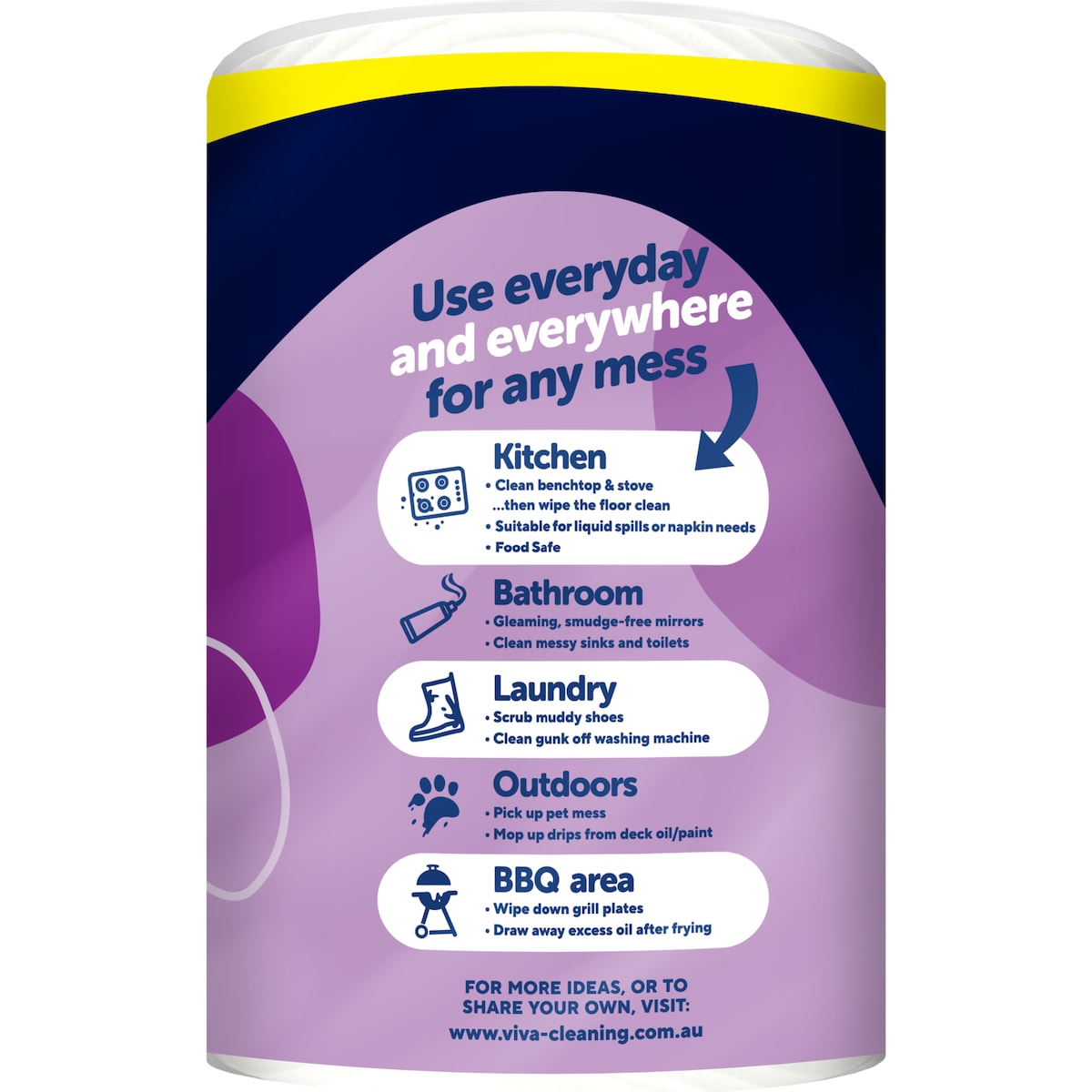 Viva Double Length Paper Towel 4 X 120 Pack