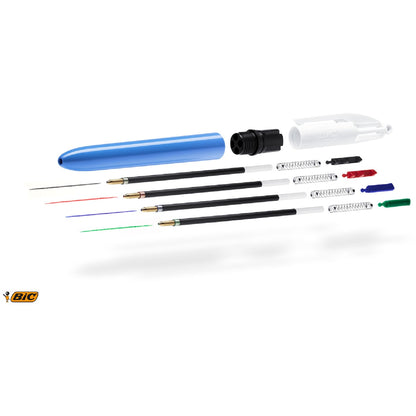 Bic 4 Colour Retractable Ball Pen Original 3 Pack