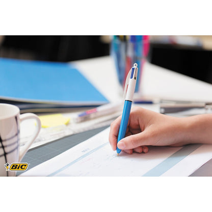 Bic 4 Colour Original Retractable Ballpoint Pen 3 Pack