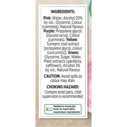 Queen Natural Food Colouring Rainbow 7ml X4 Pack