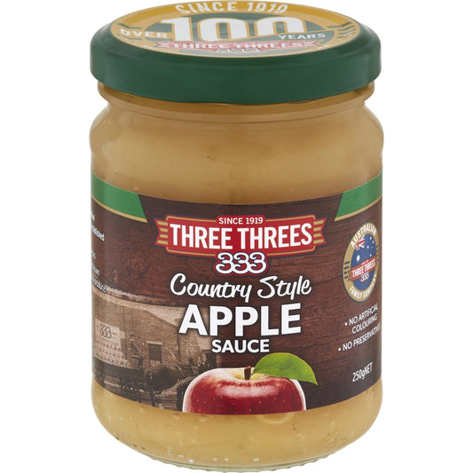 Three Threes Apple Sauce Country Style each