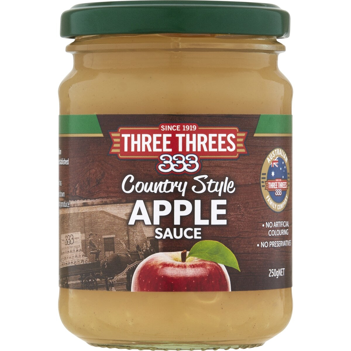 Three Threes Apple Sauce Country Style each