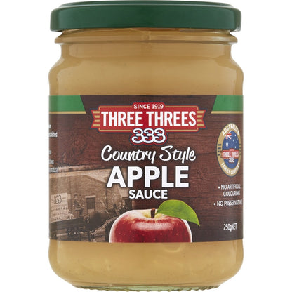 Three Threes Apple Sauce Country Style each