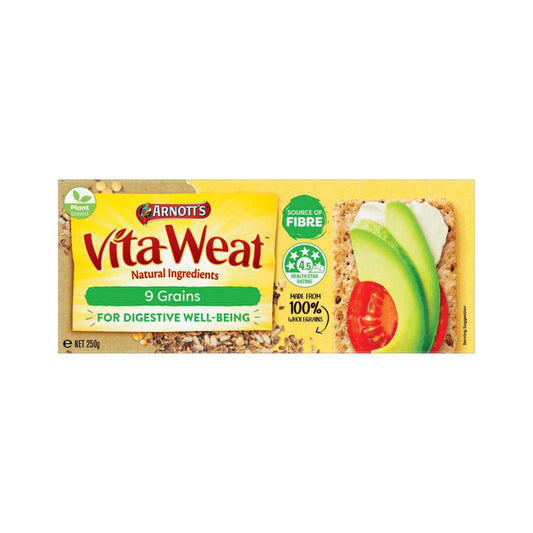Arnott's Vita-weat 9 Grain Multigrain Crispbread Crackers - 250g