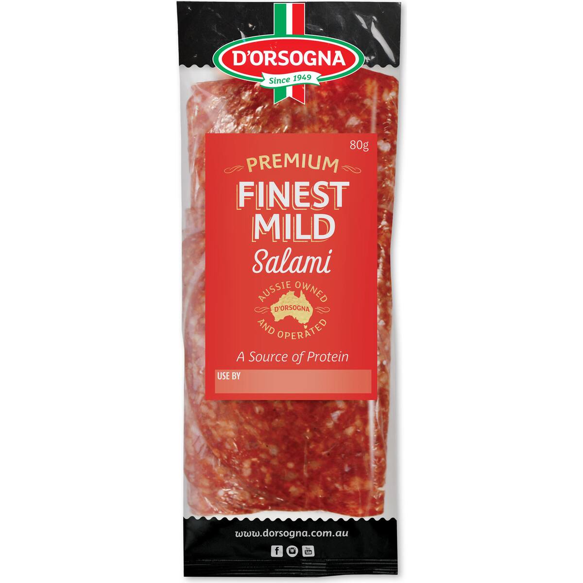 D'orsogna Deli Fresh Mild Salami 80g
