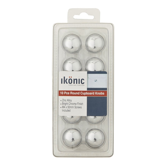 Ikonic Mushroom Cupboard Knob - 30mm - 10 Pack