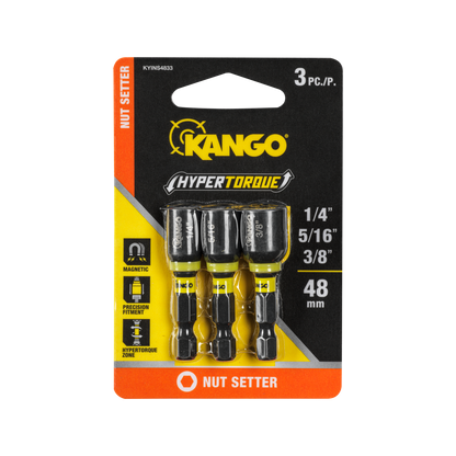 Kango Hypertorque Nut Setter - 1/4", 5/16", 1/2" - 3 Pack