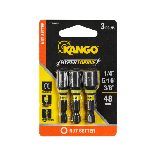 Kango HYPERTORQUE Nut Setter 1/4", 5/16", 1/2" 3 Pack
