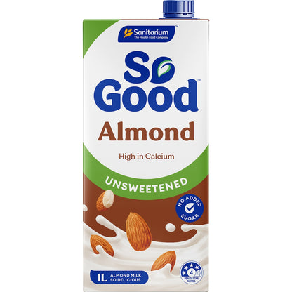 Sanitarium So Good Unsweetened Almond Long Life Milk Uht 1l