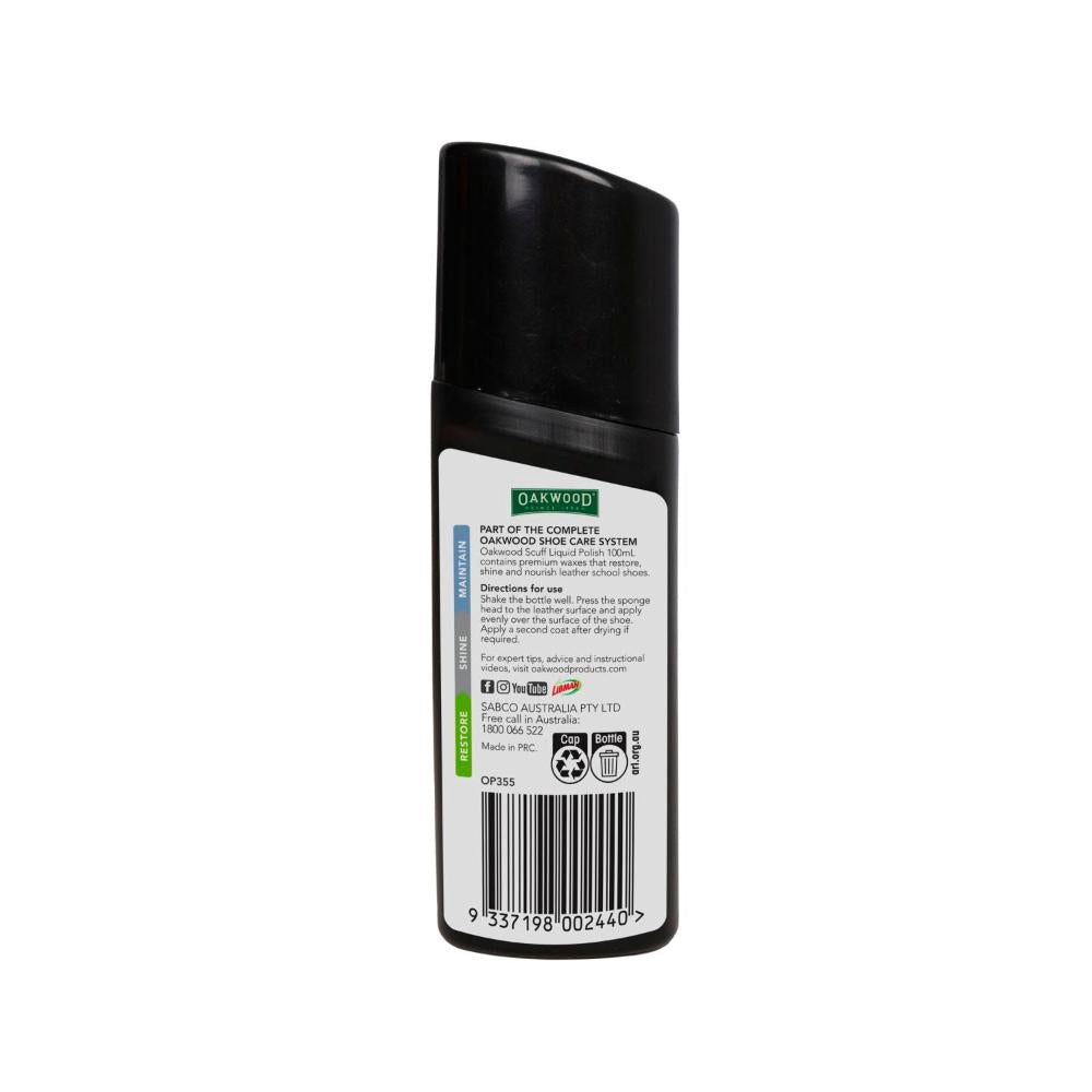 Oakwood Scuff Kids Polish Black - 100mL