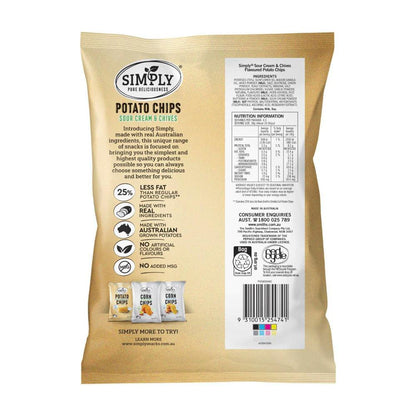 Simply Regular Potato Chips Sour Cream Chives - 120g