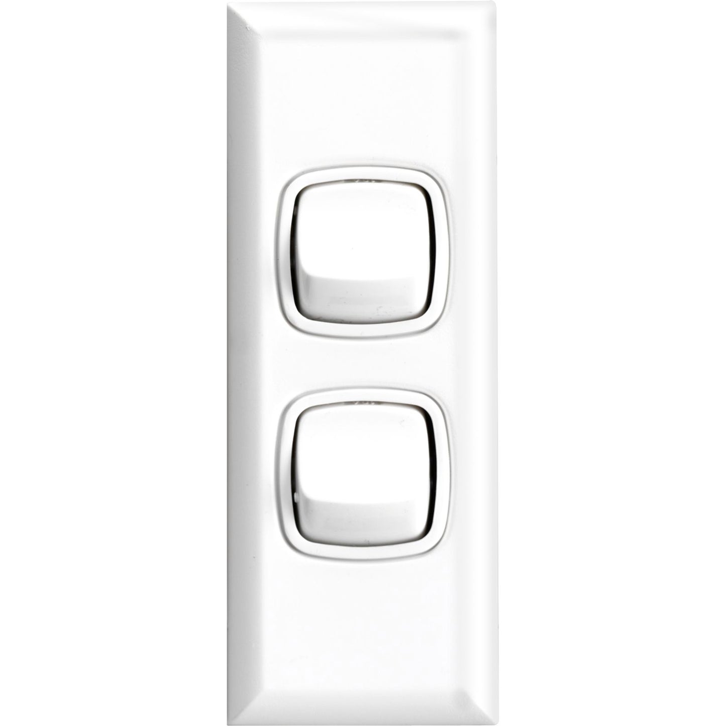 HPM 2 Gang Architrave Switch - 84mm x 35mm