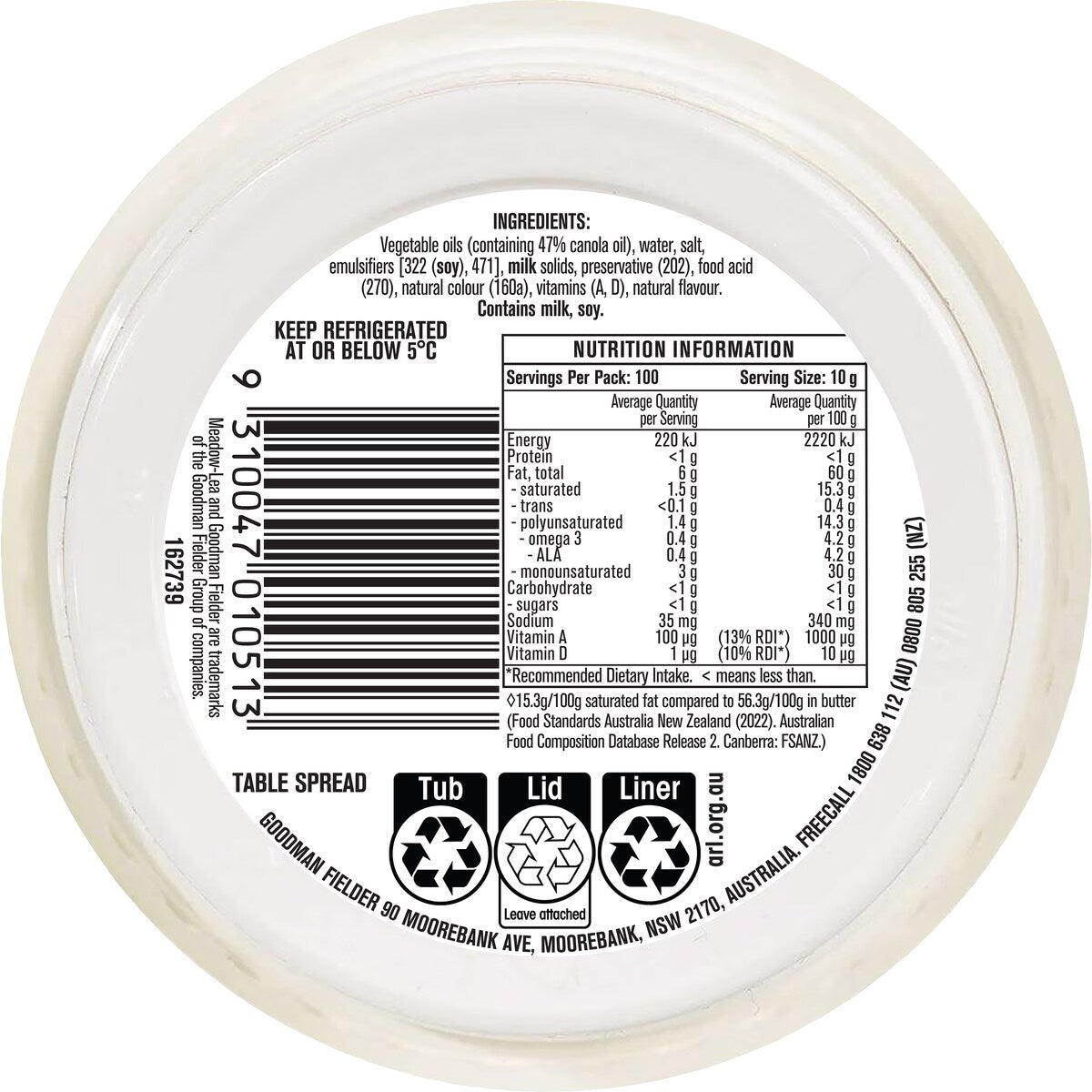 Meadowlea Original Spread Original 1kg