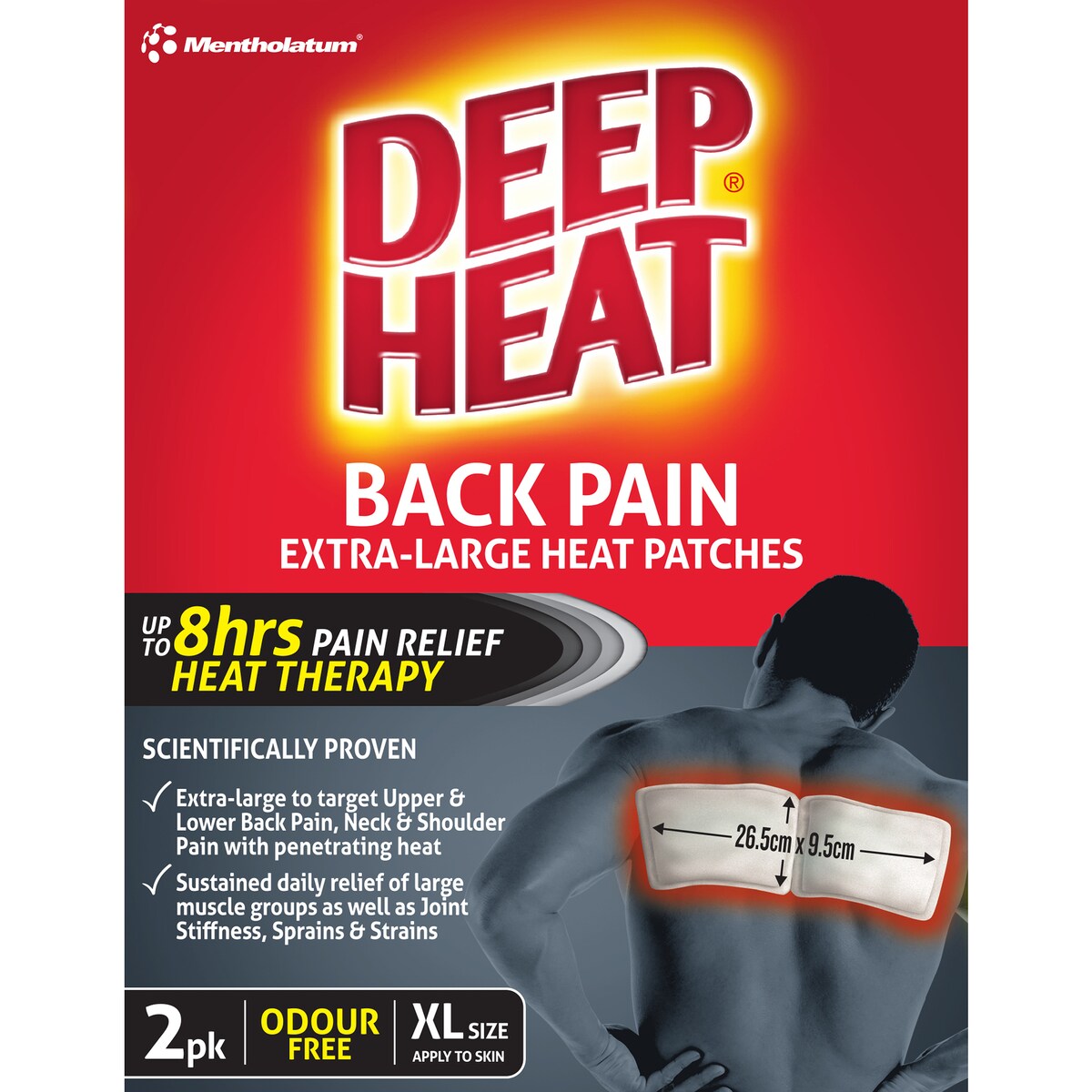 Deep Heat Back Patch 2 Pack