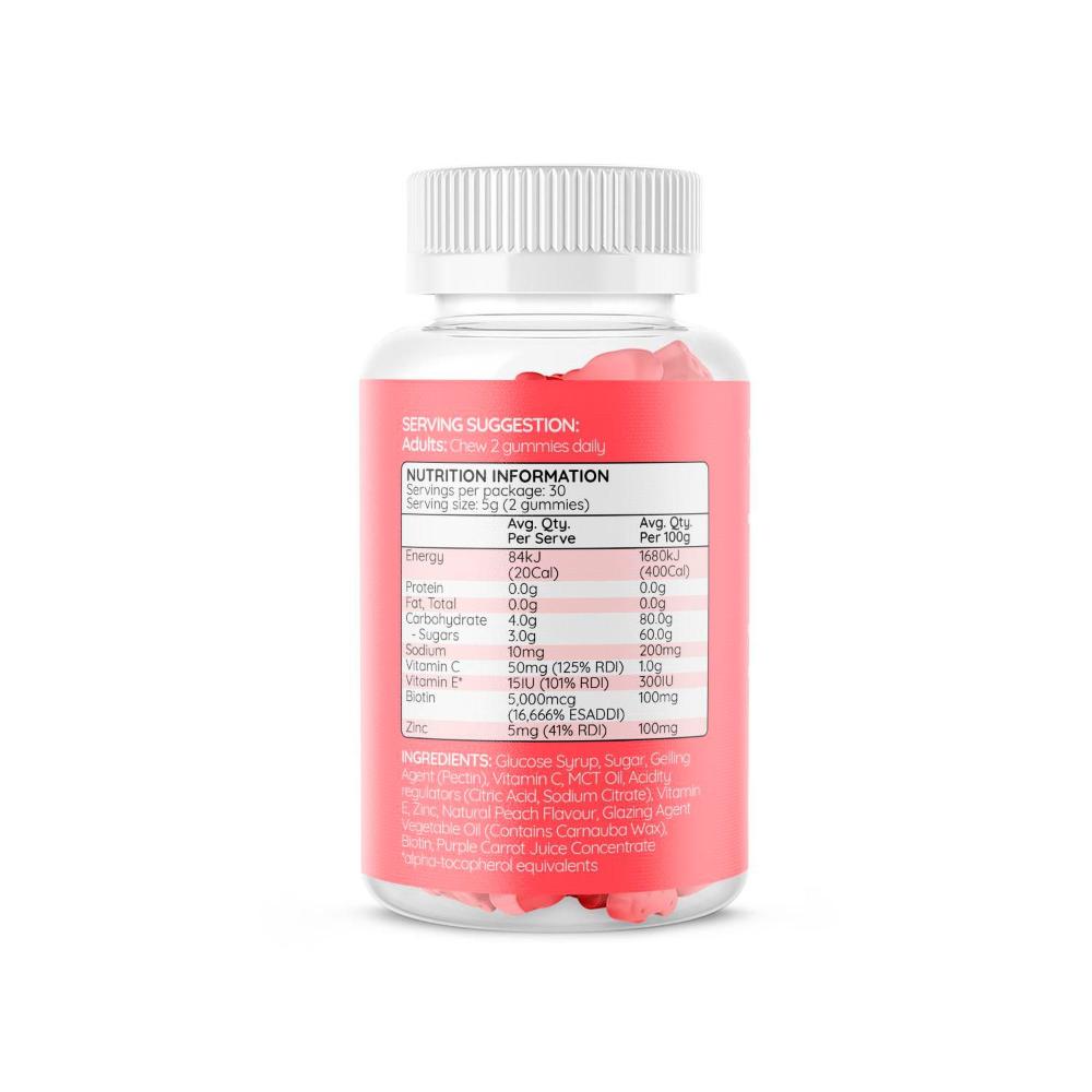 Haircarebear Gummies Hair Skin Nails - 60 pack
