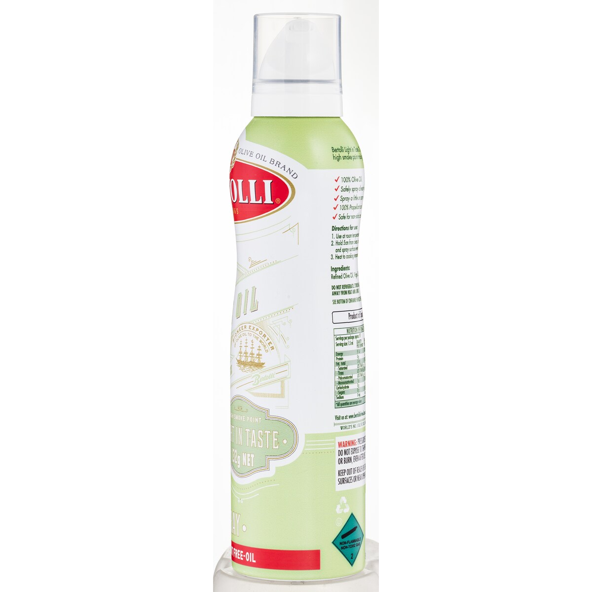 Bertolli Extra Light Olive Oil Spray 132g