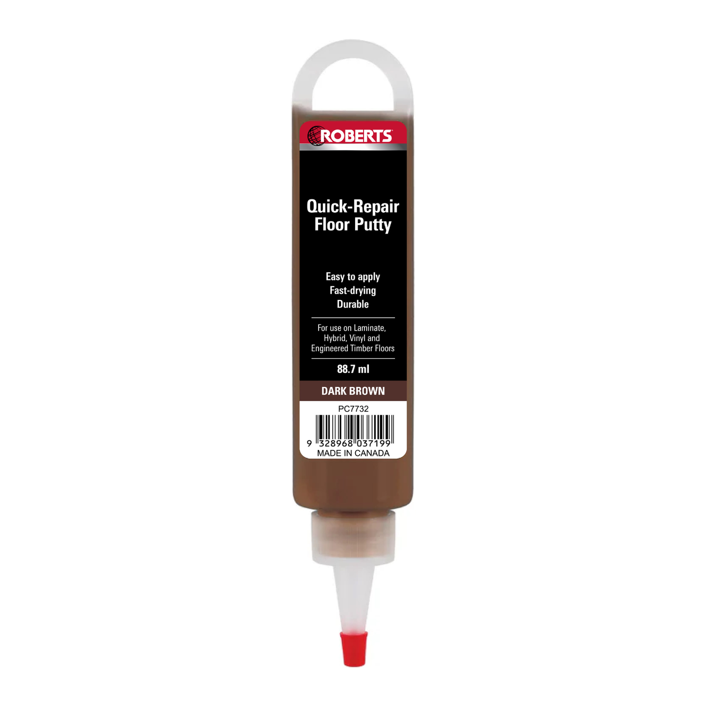 Roberts Quick Repair Floor Putty - 88ml - Dark Brown