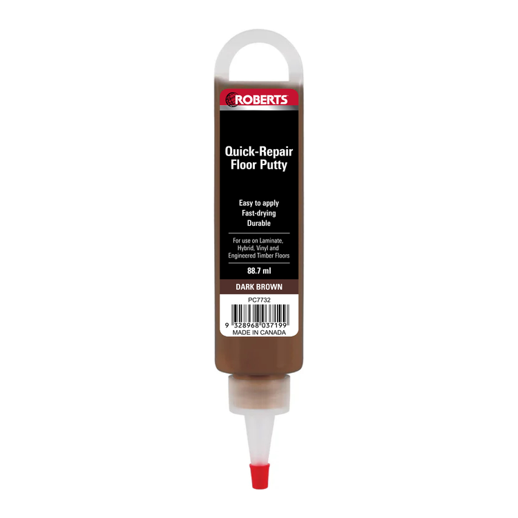Roberts Quick Repair Floor Putty 88ml Dark Brown