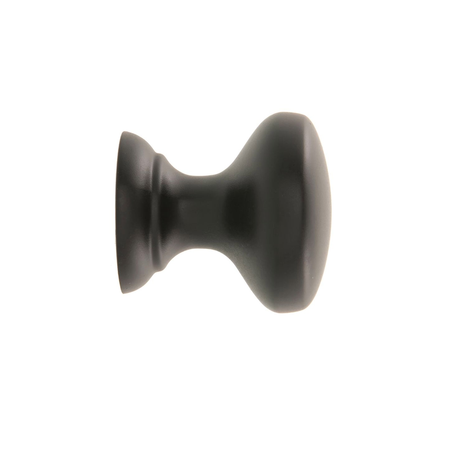 Prestige Black Hampton Knob - 25mm - 6 Pack