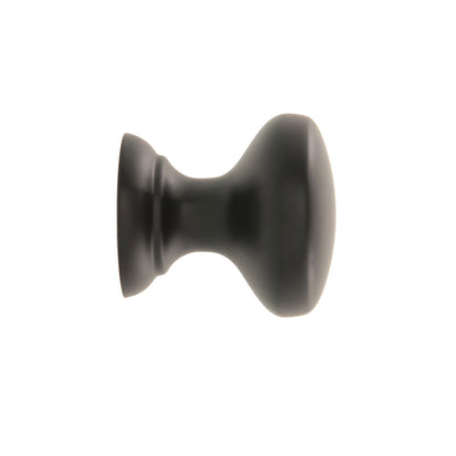 Prestige Black Hampton Knob - 25mm - 6 Pack