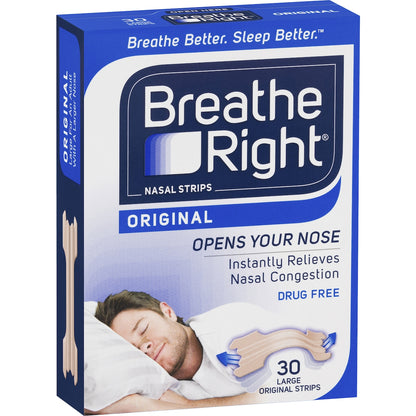 Breathe Right Nasal Strips Large 30 Pack