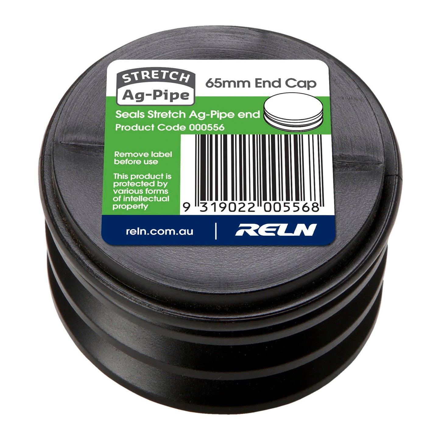 RELN Stretch Ag Pipe End Cap - 65mm