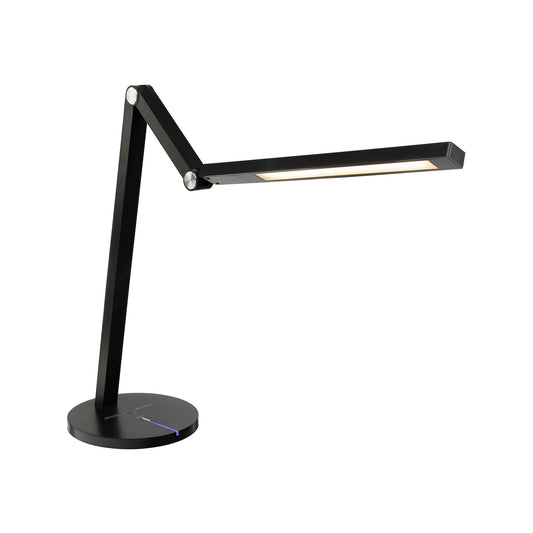 Brilliant Black Concertina LED Desk Lamp - 500 Lumens