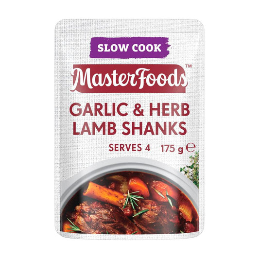 MasterFoods Slow Cooker Garlic & Herb Lamb Shanks Recipe Base - 175g