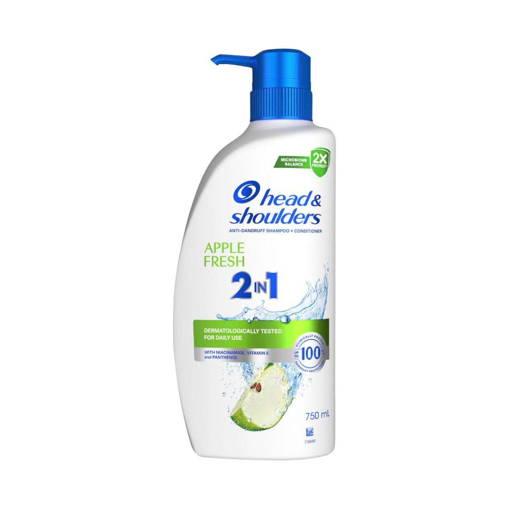 Head & Shoulders Apple Fresh 2 In 1 Anti-dandruff Shampoo & Conditioner - 750mL