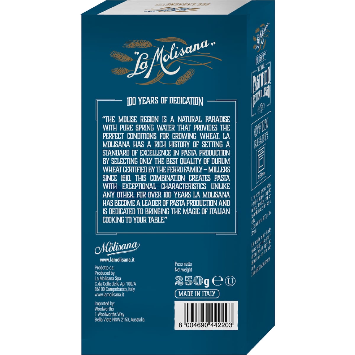 La Molisana Pastificio Extra Di Lusso Egg Lasagne 250g
