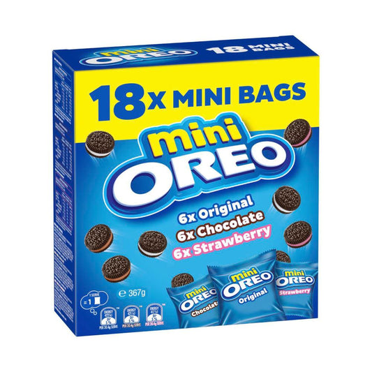 Oreo Multipack Cookies Mixed 18 Pack - 367g