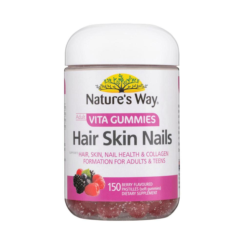 Nature's Way Adult Vita Gummies Hair Skin Nails - 150 Pack