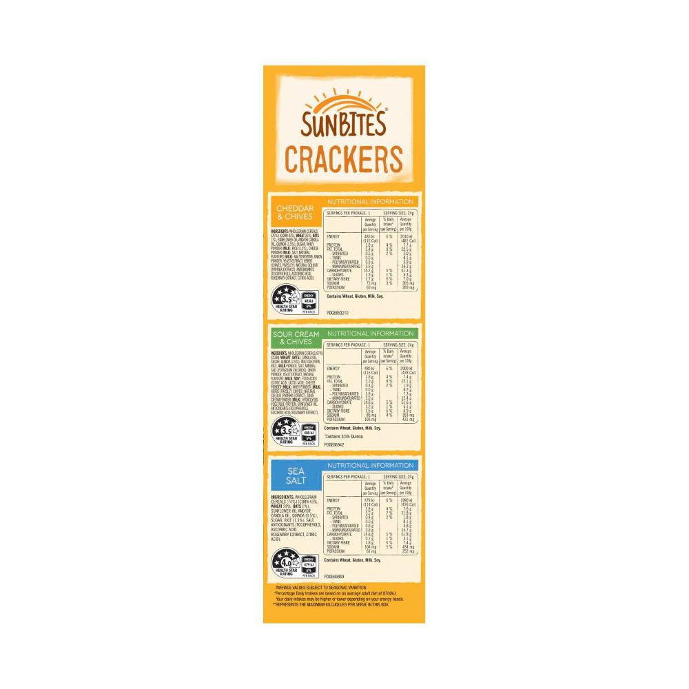 Sunbites Crackers Mix Kids' Lunchbox Multipack 12 Pack - 288g